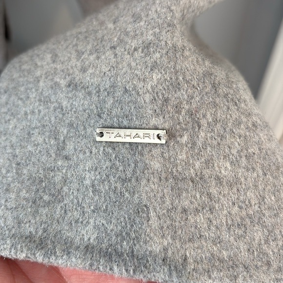 EUC Tahari Grey Wool Blend Shawl Collar Jacket - Picture 5 of 5